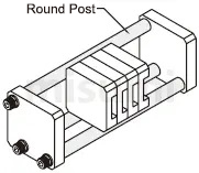 MISUMI round posts both ends tapped complete sizes