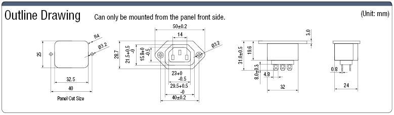 IEC Standard - Outlet (Screw-Model) / C13:Related Image