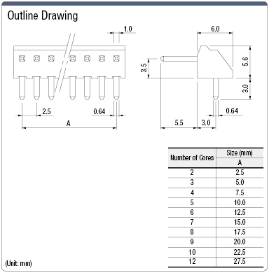 NH Connector Pin Header (Horizontal Mounting):Related Image