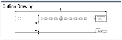 Stainless Cable Ties (Strong Tightening / Resin Coating):Related Image