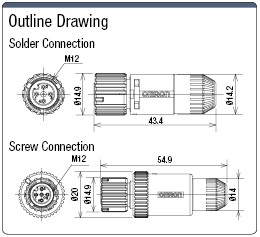 XS5 Straight Female Connector:Related Image