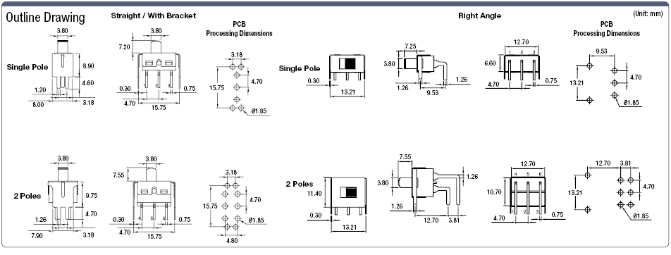Slide Switch (PCB-Mounting):Related Image