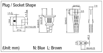 Fixed Length (CCC) - Double-Ended Connector with C7 Socket:Related Image