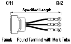 Serial Discrete Wire Cable with D-Sub Hooded Connector (with DDK Connectors):Related Image