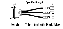 Centronics Discrete Wire Cable with Hooded Connector (with DDK Connector):Related Image