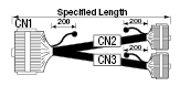 1-to-2 Branch Cable Adapter (with MISUMI Original Connector):Related Image