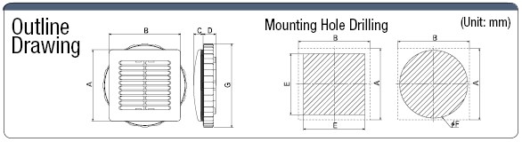 Square Louver (Resin):Related Image