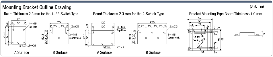 Steel Medium-sized Switch Box, W70 x H55 Single Unit:Related Image