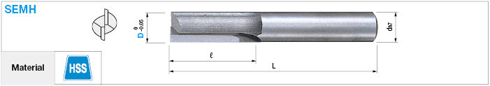 High-Speed Steel Molding Straight Blade End Mill, 2-Flute:Related Image