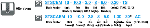 Carbide T-Slot Cutter, 2-Flute / 4-Flute, Corner Angle:Related Image