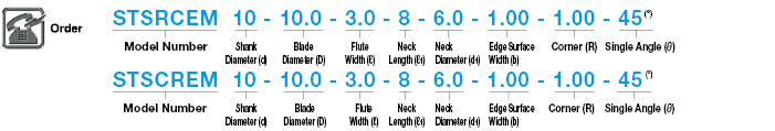 Carbide T-Slot Cutter, 2-Flute / 4-Flute, Bottom Corner Angle, Back Radius:Related Image