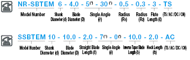 Carbide Straight Blade Inverted Tapered End Mill, 2-Flute, Inverted Tapered, with Straight Side Blade:Related Image