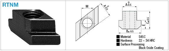 Rhombic T-Slot Nut:Related Image