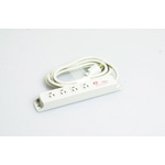 Multi-Use Power Strip, 4 Outlets 15-A Retaining Cord Set with Flat-Blade Plug