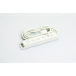 Multi-Use Power Strip, 4 Outlets NEMA L6-15R, - Cable Set with Twist Lock Plug