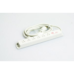 Multi-Use Power Strip, 6 Outlets 15-A Flat Blade, Cable Set with Twist Lock Plug KC1235