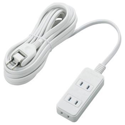 Shutter Tap / Surge Protector / 3 Sockets / 5 m / White