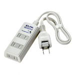 Power Strip, 3 Outlets, with Lightning Resistance Cord Included WBT-3020SBN(W)