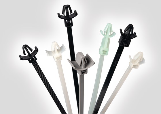 This offset Insulok push-mounting tie includes wings and is available in heat resistant grades