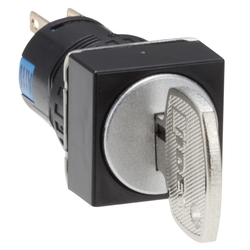 ø16 A6 Series, AS6Q Type, Keyed Selector Switch, Square