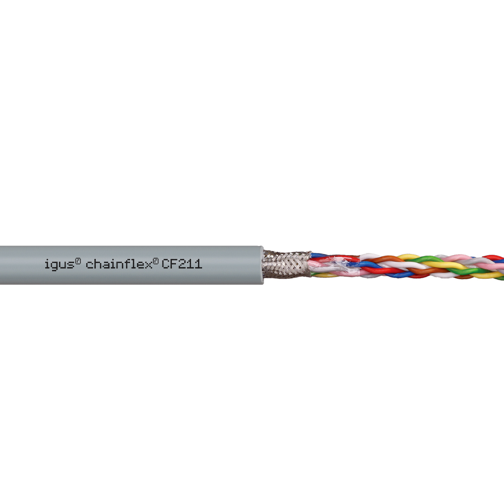 Chain Flex CF211- Twisted Pair Cable, with Shield CF211.02.03.02-0.25SQ-(3X2)-28