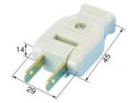 Extension Cord Parts-Swing Plug (Flat 2-Core)