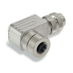 M12 Female (Socket) Metal Angle Connector