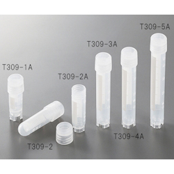 Cryo Vial T309-2 Lip Seal Type 2mL Outer Screw, Round-Bottom 2-3881-43