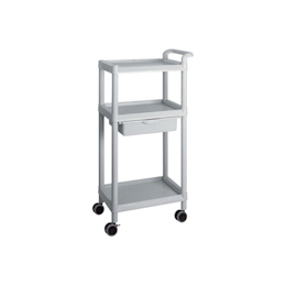 Mobile Easy Cart (Tall Type/Regular 31) Gray 3 Sages with Drawer