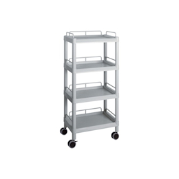 Mobile Easy Cart (Tall Type/Regular 31) Gray 4 Stages with Guard Frame