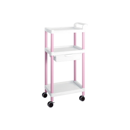 Mobile Easy Cart (Tall Type/Regular 31) Pink 3 Sages with Drawer