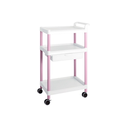 Mobile Easy Cart (Tall Type/Wide 32) Pink 3 Sages with Drawer