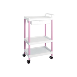 Mobile Easy Cart (Tall Type/Wide 32) Pink 3 Sages with Drawer