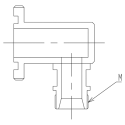 L-Shaped Metal Medium Adapter 9199-L15P