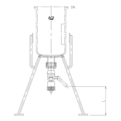 Accessory Support for Reaction Vessel 3982-1000