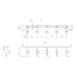 Vacuum Line Glass Stopcock 2210-4