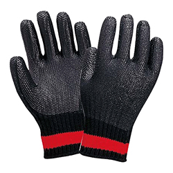 rubberised gloves