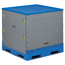 1,100 × 1,100 × 1,047 mm Box Pallet (With Lid)