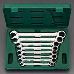 8-Piece Set, Combination Gear Wrench