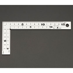 Tri-Square, 75 × 150 mm, Thick Wide Silver Framing Square