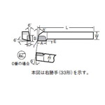 JIS Standard Single Cutter Bit 33 Type, 34 Type 34-3-ST120