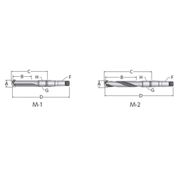 Throw-Away Drill, 1/1.5 Series Holder, Morse Taper Shank 23010H-003M