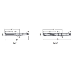 Throw-Away Drill, 1/1.5 Series Holder, Morse Taper Shank