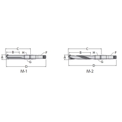 Throw-Away Drill, 2/2.5 Series Holder, Morse Taper Shank 23020H-004M