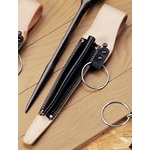 Black Split Leather Ratchet Holder CE-15