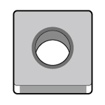 Square 90°, Negative SNGA SNGA120408T02025-PT600M