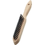 3-Line Rivet Wooden Handle Hand Brush 120801