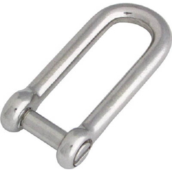 Long submersion shackle made of stainless steel