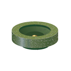 Cup Rubber Grindstone For Impulse Only