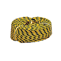 Japan Green Cross, Yellow and Black Stripe Rope (Barricade Rope), Yellow/Black, Polyethylene 285002